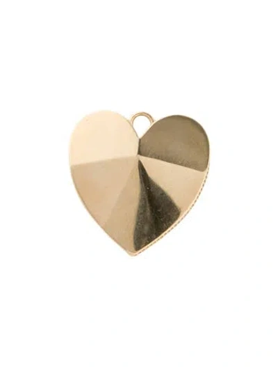 Pre-owned Foundrae 18k Facets Of Love Pendant, 1" In Multi