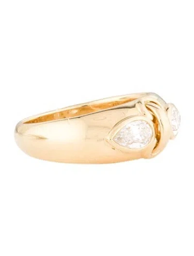 Pre-owned Foundrae 18k Forever & Always A Pair Diamond Ring In Multi