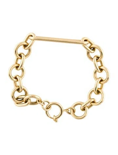 Pre-owned Foundrae 18k Link Bracelet, 6.5" In Multi