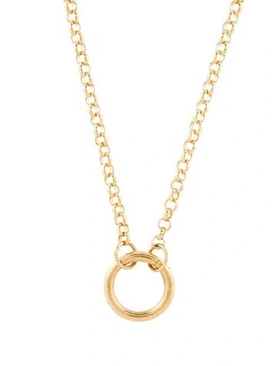 Pre-owned Foundrae 18k Medium Open Belcher Chain Necklace, 22" In Multi