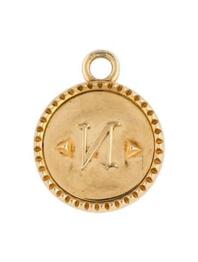 Pre-owned Foundrae 18k 'n' Baby Medallion Pendant In Multicolor
