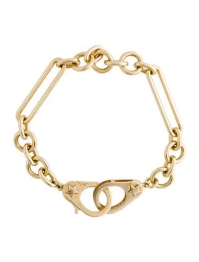 Pre-owned Foundrae 18k Sister Hook Bracelet, 6.25" In Multi