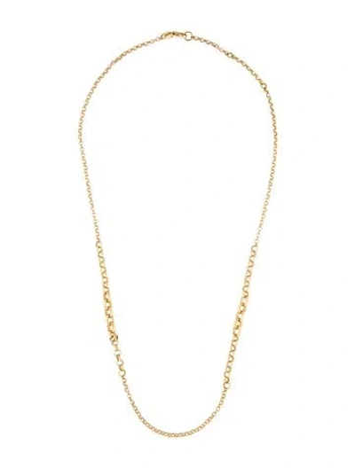 Pre-owned Foundrae 18k Small Graduating Belcher Chain, 20" In Multicolor