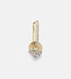 Foundrae 18kt Gold Earring With Diamonds In Gold