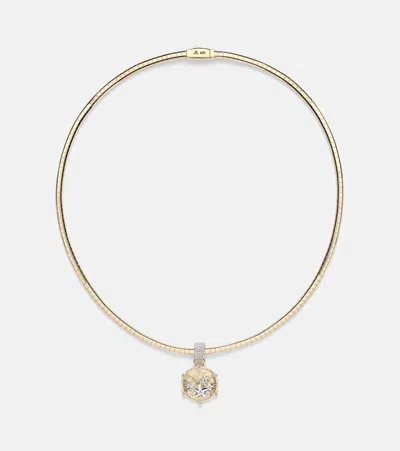 Foundrae 18kt Gold Necklace With Diamonds