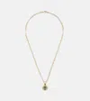 Foundrae 18kt Gold Necklace With Emerald And Diamonds In Gold