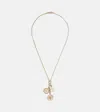 Foundrae 18kt Gold Pendant Necklace With Diamonds In Gold