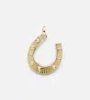 Foundrae 18kt Gold Pendant With Diamonds In Gold