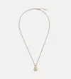 Foundrae Arrow 18kt Gold Chain Necklace With Diamonds In Gold