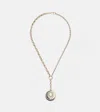 Foundrae Balance 18kt Gold Necklace With Diamonds In Gold