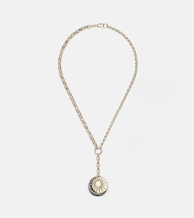 Foundrae Balance 18kt Gold Necklace With Diamonds