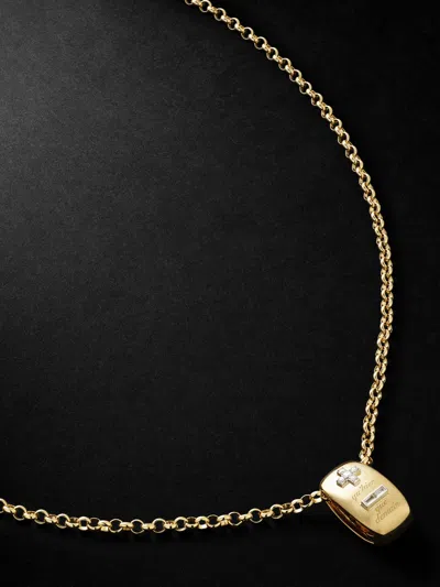 Foundrae Ever Growing Gold Diamond Pendant Necklace