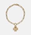Foundrae Four Heart Clover 18kt Gold Chain Bracelet With Diamonds In Gold