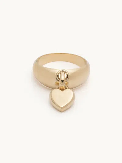 Foundrae Heart Ingot Ring Yellow Gold 7
