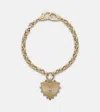 Foundrae Heart Love Medium 18kt Gold Chain Bracelet With Diamonds In Gold