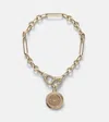 Foundrae Internal Compass 18kt Gold Bracelet With Diamonds In Gold