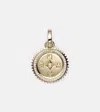 Foundrae Internal Compass 18kt Gold Pendant Necklace With Diamonds In Gold