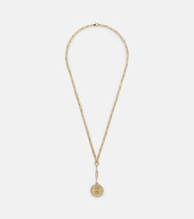 Foundrae Karma Clip 18kt Gold Chain Necklace With Diamonds