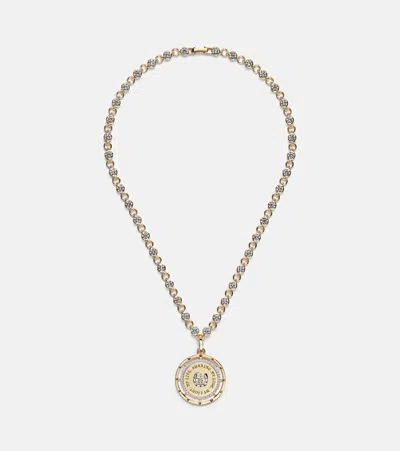 Foundrae Lovestruck Commitment 18kt Gold Pendant Necklace With Diamonds