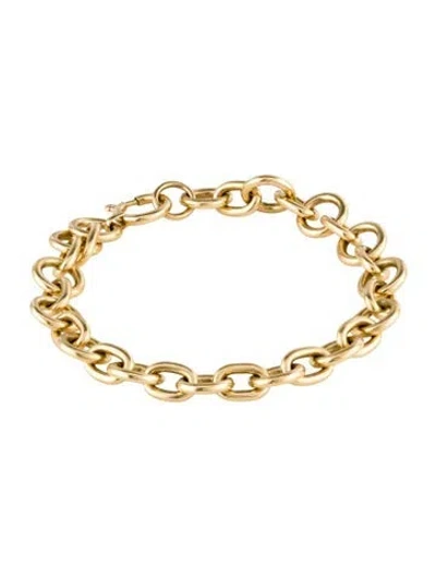 Pre-owned Foundrae Midsized Mixed Link Bracelet, 6.5" In Multi