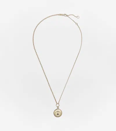Foundrae Protection 18kt Gold Chain Necklace With Diamonds