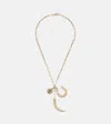 Foundrae Protection 18kt Gold Pendant Necklace With Diamonds In Gold