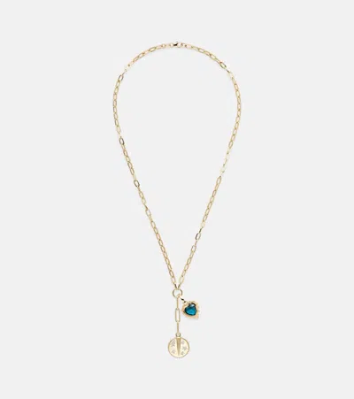 Foundrae Resilience & True Love 18kt Gold Charm Necklace With Diamonds