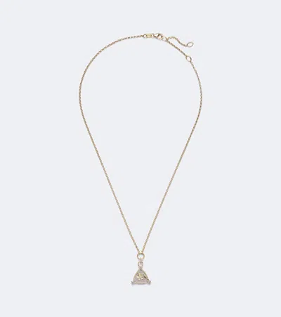 Foundrae Resilience Blossoms 18kt Gold Pendant Necklace With Diamonds