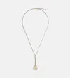 Foundrae Resilience Small Mixed Belcher Extension 18kt Gold Chain Necklace With Diamonds In Gold