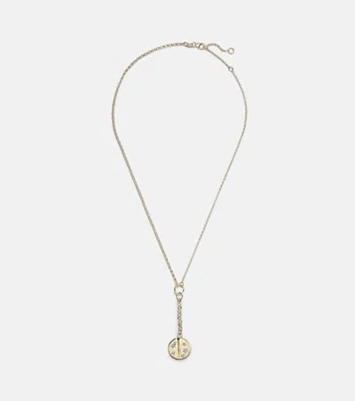 Foundrae Resilience Small Mixed Belcher Extension 18kt Gold Chain Necklace With Diamonds
