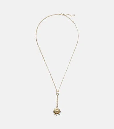 Foundrae Spark Love 18kt Gold Chain Necklace With Diamond