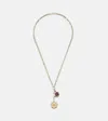 Foundrae Vivacity & Internal Compass 18kt Gold Necklace With Diamonds In Gold
