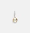 Foundrae Vivacity Mini 18kt Gold Single Earring With Diamonds In Gold