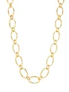 FOUNDRAE WOMEN'S 18K YELLOW GOLD CONVERTIBLE OVAL-LINK CHAIN NECKLACE