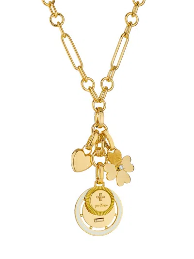 Foundrae Women's Ever Growing Love Vivacity 18k Yellow Gold Chain Necklace