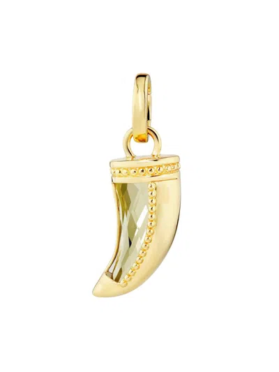 Foundrae Women's Protection La Loba 18k Yellow Gold & Prasiolite Claw Pendant