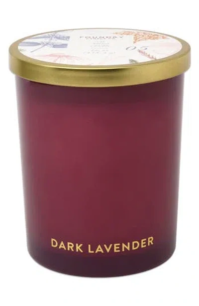 Foundry Candle Co. Tinted Glass Scented Candle In Burgundy
