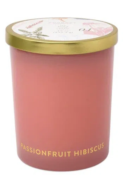 Foundry Candle Co. Tinted Glass Scented Candle In Pink