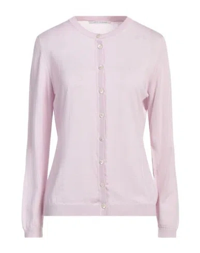 Four Friends Woman Cardigan Lilac Size Xl Wool, Silk, Cashmere In Purple