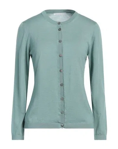 Four Friends Woman Cardigan Sage Green Size L Wool, Silk, Cashmere