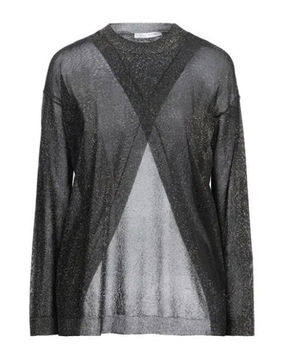 Four Friends Woman Sweater Black Size S Viscose, Metallic Polyester