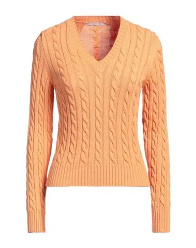 Four Friends Woman Sweater Orange Size S Cotton