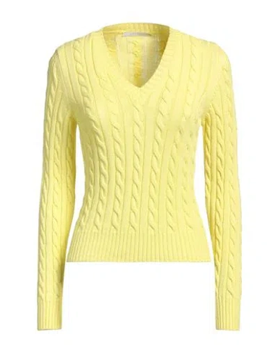 Four Friends Woman Sweater Yellow Size L Cotton