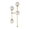 Four Hands Armstrong Solid Brass Armed Sconce In Burnished Brass,marbled Matte