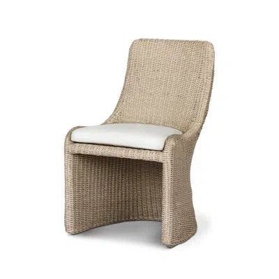 Four Hands Blaire Outdoor Dining Chair-arashi Salt In Vintage White
