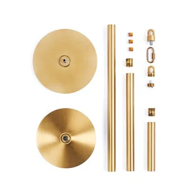 Four Hands Cloud Chandelier Extension Kit In Burnished Brass