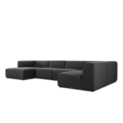 Four Hands Lawndale 5pc Sectional W/ -napa Sandstone In Napa Sandstone Polyester Blend