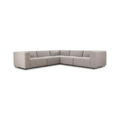 Four Hands Lawndale 5pc Sectional-napa Sandstone In Napa Sandstone Polyester Blend