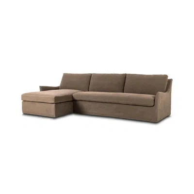 Four Hands Monette 2pc Laf Sectional-broadway Coffee In Brown