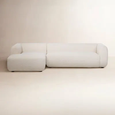 Four Hands Nara 120" 2 - Piece Chaise Sectional In Crypton Nomad Snow